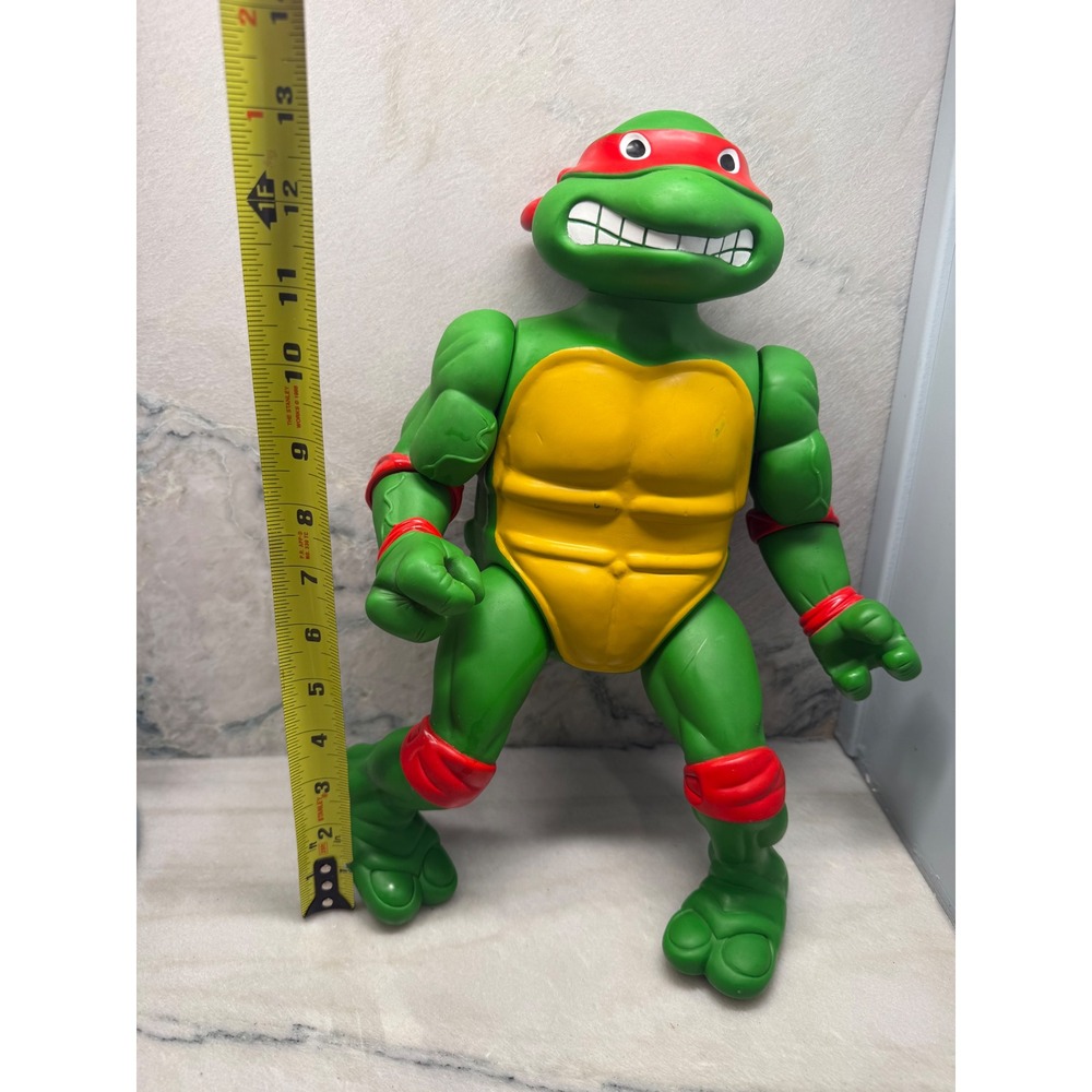 Vintage 1989 TMNT Raphael Giant 13" Action Figure Playmates Toys Mirage Studios